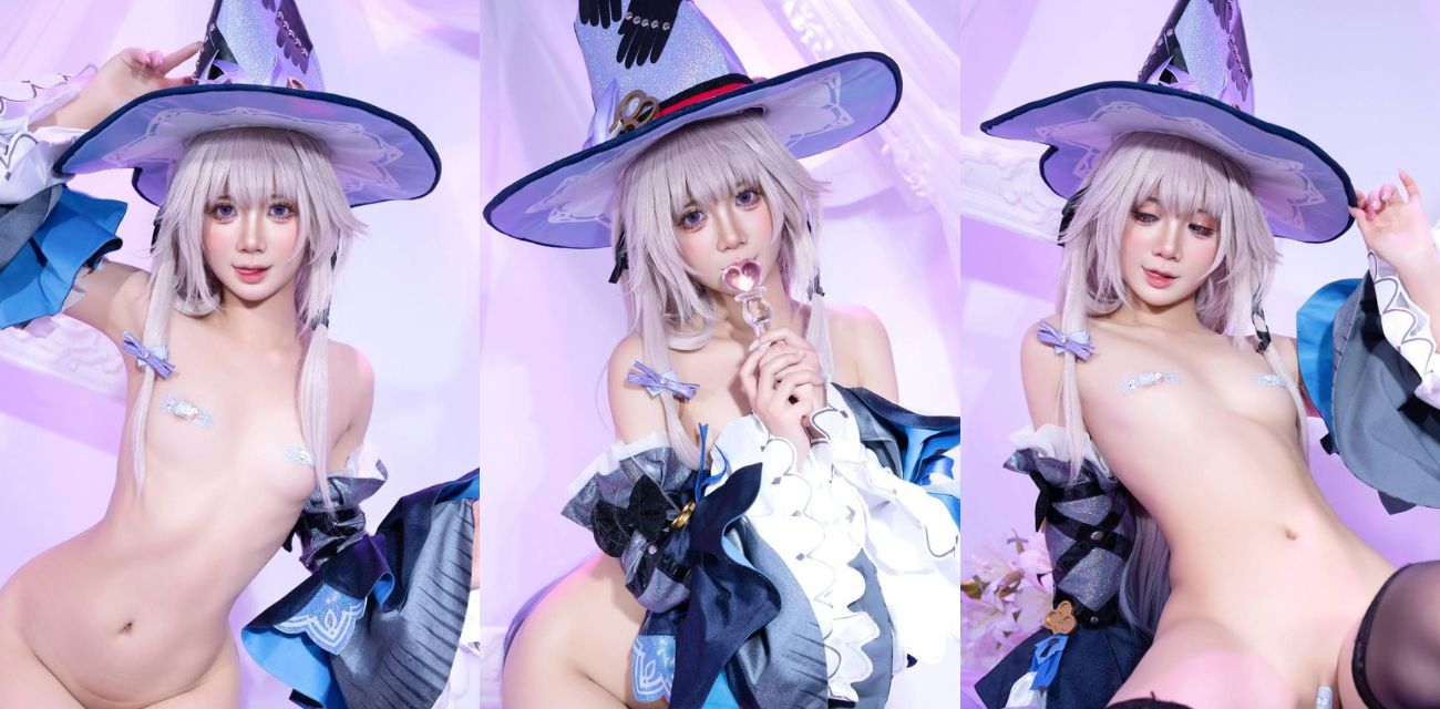 高人气Coser福利姬【PoppaChan】化身崩坏星穹铁道黑塔，激情自慰展示肥美馒头穴